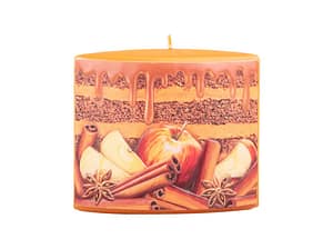 Svíčka elipsa 115x55x100 mm Skořice jablko