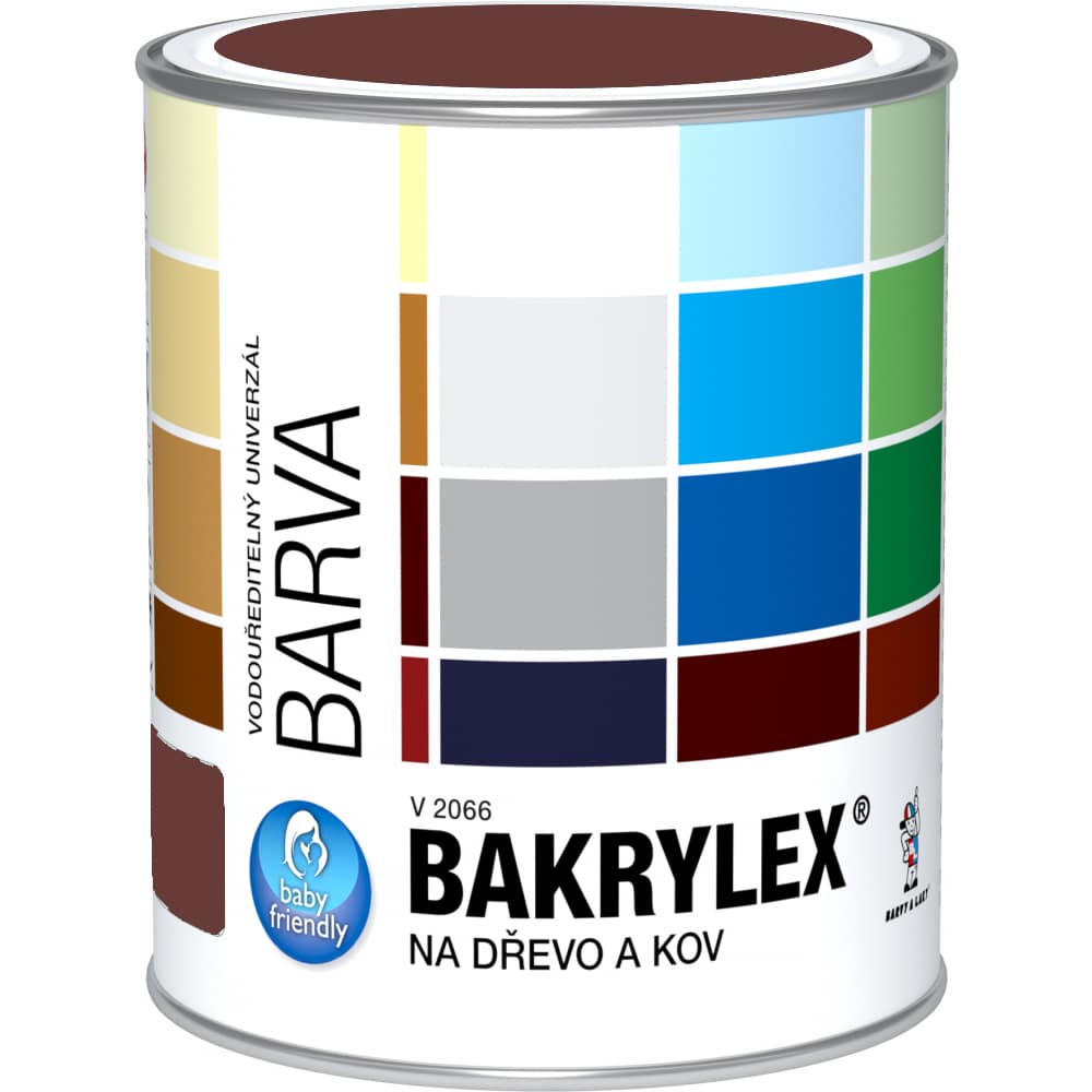 Bakrylex email mat 0230 hněď kaštanová 0,7 kg