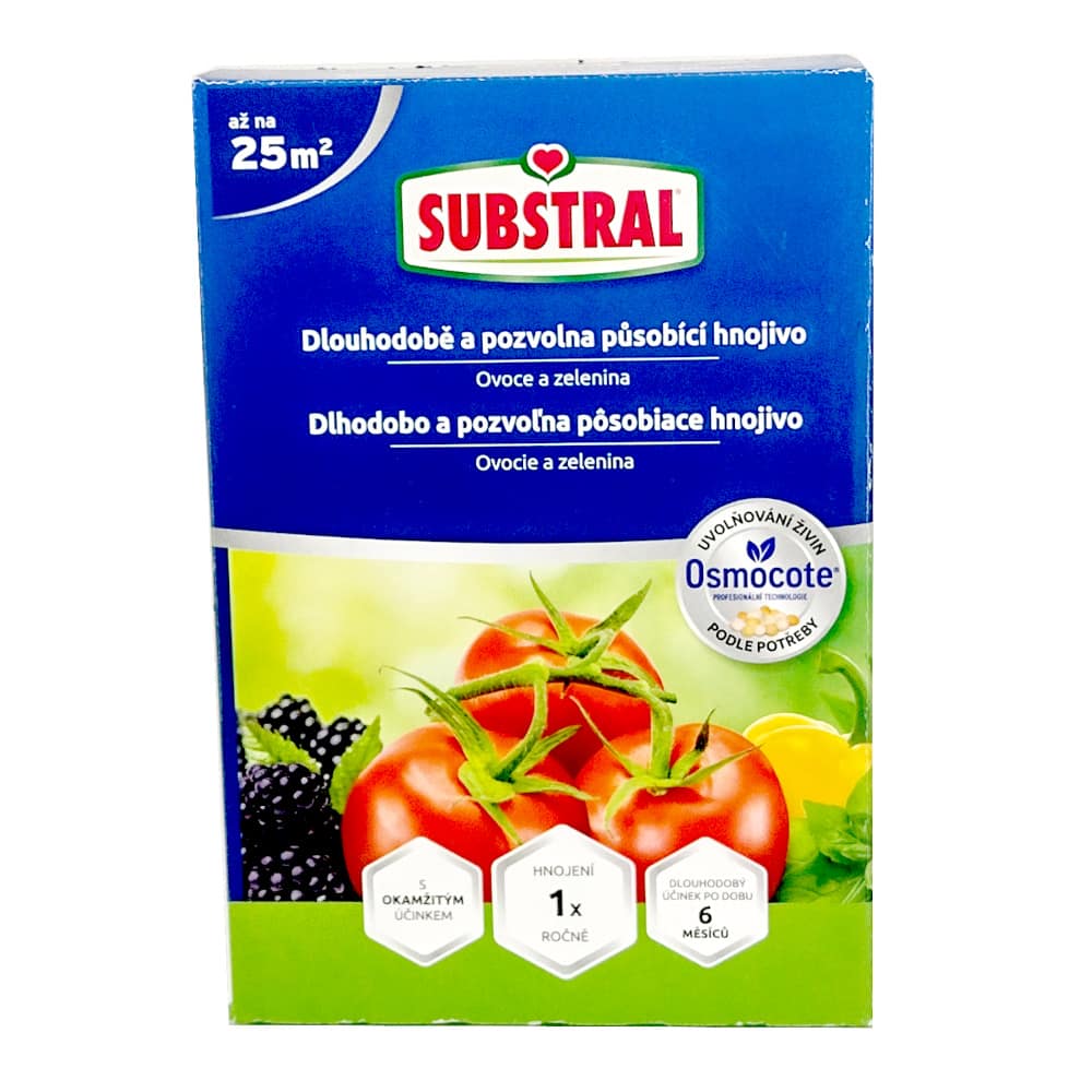 Substral Osmocote dlouhodobé hnojivo - pro ovoce a zeleninu 750g