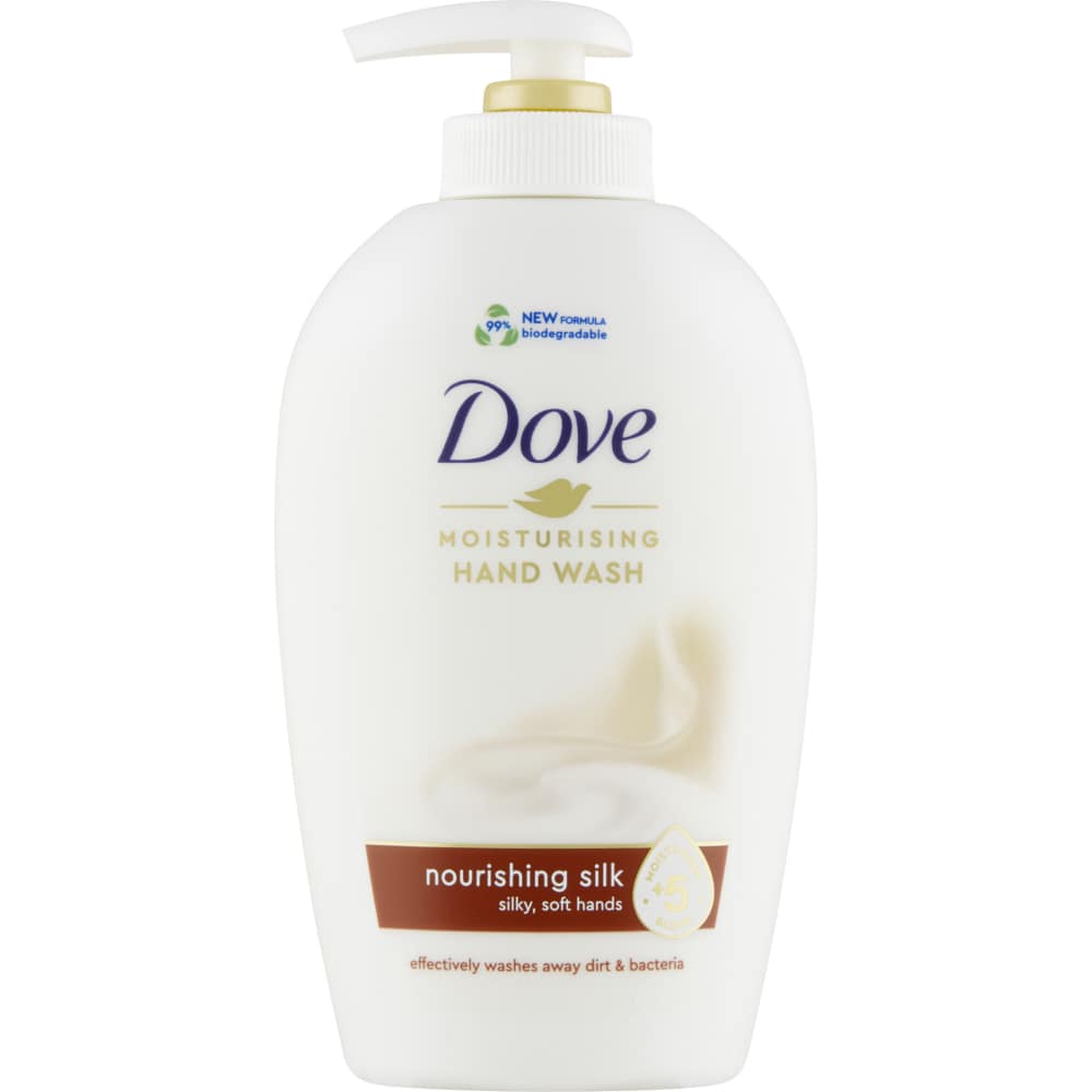 Dove tekuté mýdlo 250 ml silk pumpa