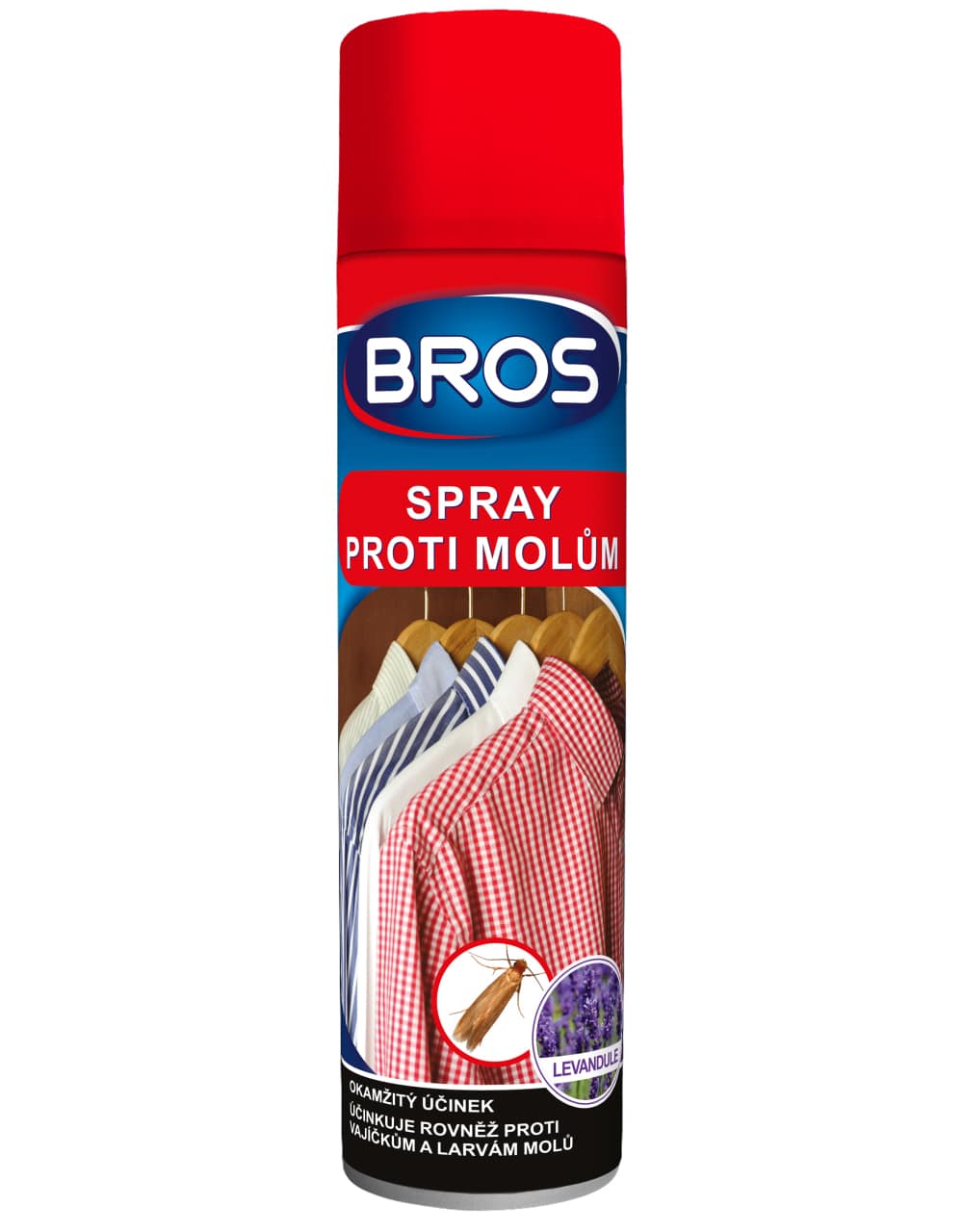 Bros - sprej proti šatním molům s vůní levandule 150 ml