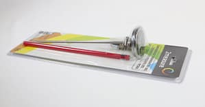 teploměr d5,0x22,5cm do udírny, +20°C+300°C, dlouhá tyčka, pouzdro