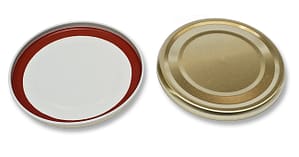 Víčko Omnia OM83C velké k zavařování masa a tučných výrobků 20 ks