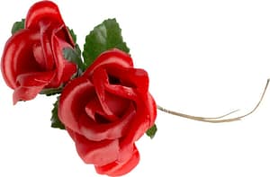 Přízdoba látková růžička