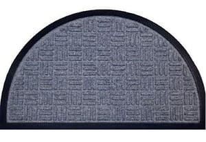 rohož 60x40cm D PŮLKRUH, šedá, PP+guma