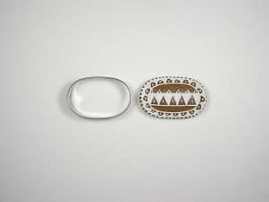 Vykrajovačka NR18 ovál 5cm moka č.2