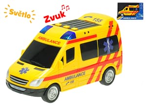 Dodávka Auto ambulance 18 cm na setrvačník na baterie světlo zvuk