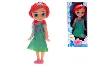 Panenka 30 cm velké oči s korunkou 2 druhy v krabičce