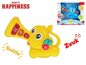 Slon na baterie se světlem a zvukem 18m+