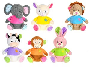 Zvířátko plyšové sedící 25 cm 6 druhů 0m+