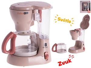 Kávovar překapávač 15x13cm na baterie se světlem a zvukem
