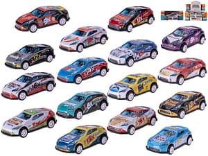 Auto závodní 6,5cm kov zpětný chod v 16druhů