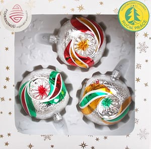 Vánoční ozdoby koule 13215184-8-103ass527 3 ks