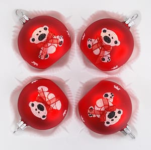 Vánoční ozdoby koule 66249063-7-554 4 ks