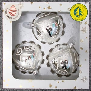 Vánoční ozdoby koule 11219308-8-103 3 ks