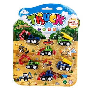 Auta stavební 6 ks 6cm