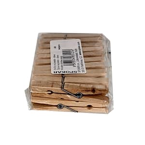 Kolíčky na prádlo dřevěné, 20ks