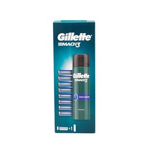 Gillette Mach3 8 ks žiletky + Gel 200 ml