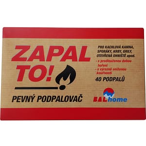 Pevný podpalovač ZAPAL TO krabička 40 podpalů