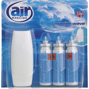 Minisprej s roprašovačem osvěžovač Air Menline Marine wave 3 x15 ml