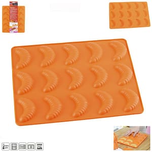 Forma rohlíčky malé silikon 24,5x21cm 15 ks