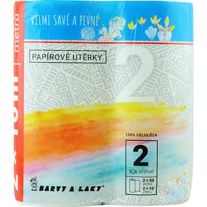 Papírová utěrka BalSoft 2 vrstvá 10 m 2 ks
