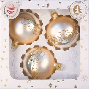 Vánoční ozdoby koule 1122E954-8-233 3 ks