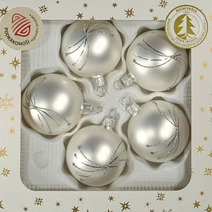 Vánoční ozdoby koule 11249K78-6-104+9021 5 ks