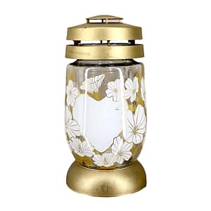 Sklo hřbitovní 23 cm vklad 120g 36h Srdce - vzkaz