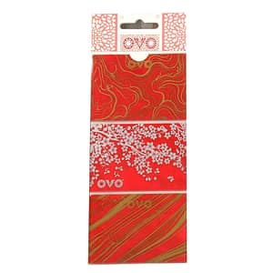 OVO - smršťovací košilky červené 9 ks