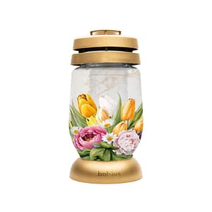 Sklo hřbitovní Bolsius 23 cm vklad 120g 36h Jarní květy