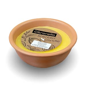 Svíčka Citronela terakota 110x110x50 mm