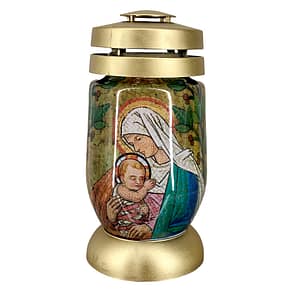 Svíčka sklo Mozaika Madona 23 cm vklad 120 g