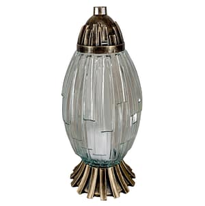 Hřbitovní sklo 39 cm vklad 120g 45h čiré