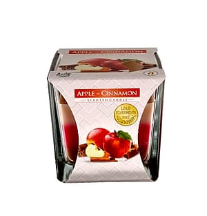 Svíčka vonná ve skle tříbarevná jablko/skořice 170 g