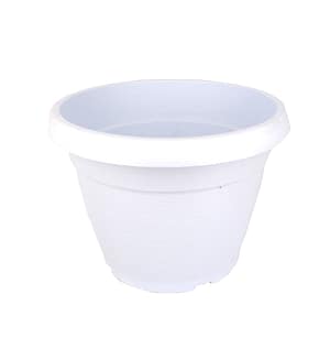 Květináč Similcotto broušený - bílý 25 cm