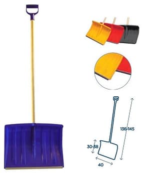 Hrablo plastové - 40 cm s násadou