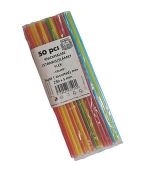 Brčka d 5mm 24 cm 50 ks Flexi-ohebné opakované použití plast