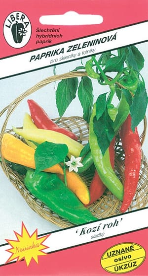 Paprika kozí roh - Saturn v novém 15-20 semen