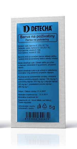 Barva do poživatin modrá