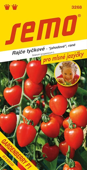 Rajče tyč. jahodové - Gardenberry F1 12s - série JAZÝČKY