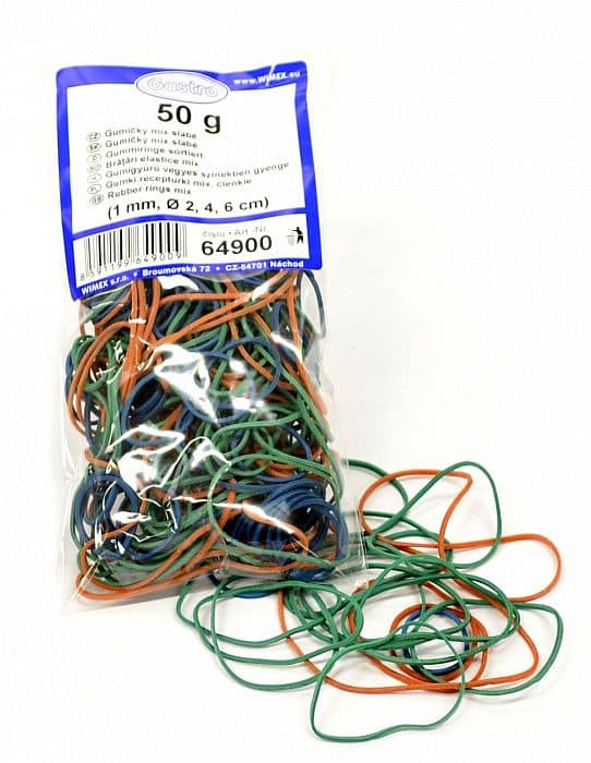 Gumičky 50 g MIX d2,4,6cm slabé