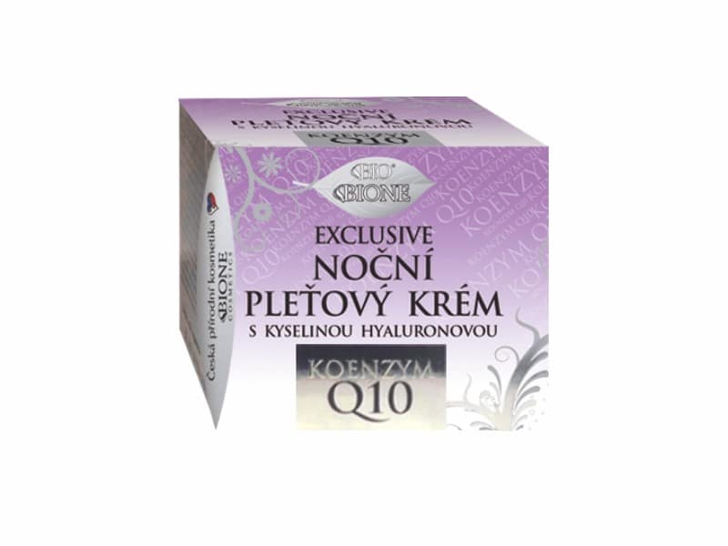 Bio Exclusive noční pleťový krém s kyselinou hylauronovou +Q10 51 ml