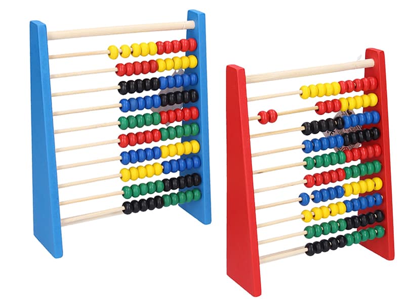 Počítadlo dřevěné 20x16 cm 2 barvy v sáčku