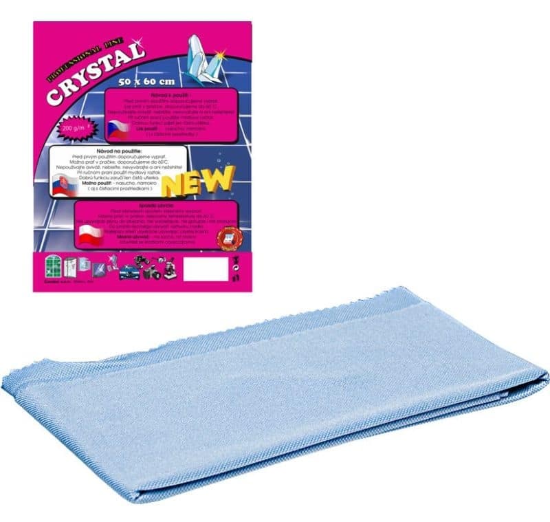 utěrka 1ks švédská 330g 40x40cm sklo,CRYST