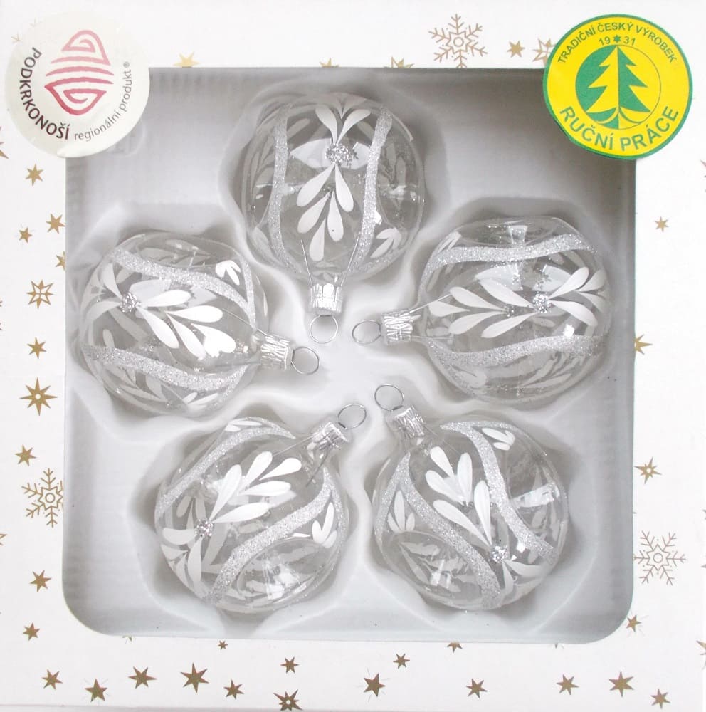 Vánoční ozdoby koule 13119033-6-100 5 ks